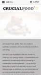 Mobile Screenshot of crucialfood.com