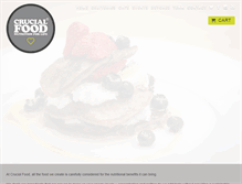 Tablet Screenshot of crucialfood.com